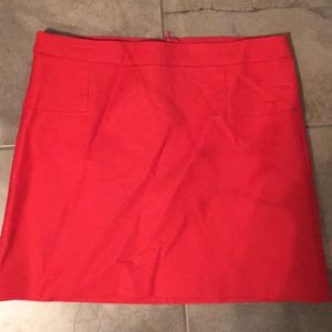 Burnt orange/red pencil skirt, Size 8